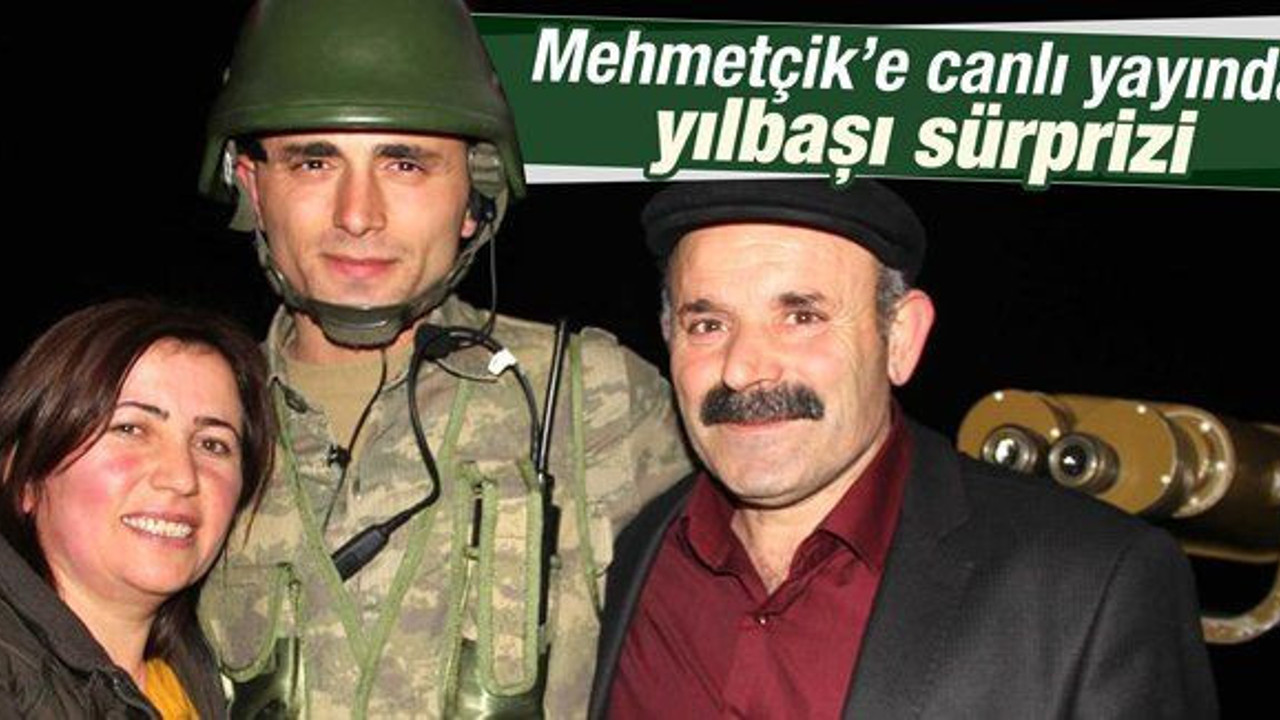 Mehmetçik'e canlı yayında yılbaşı sürprizi