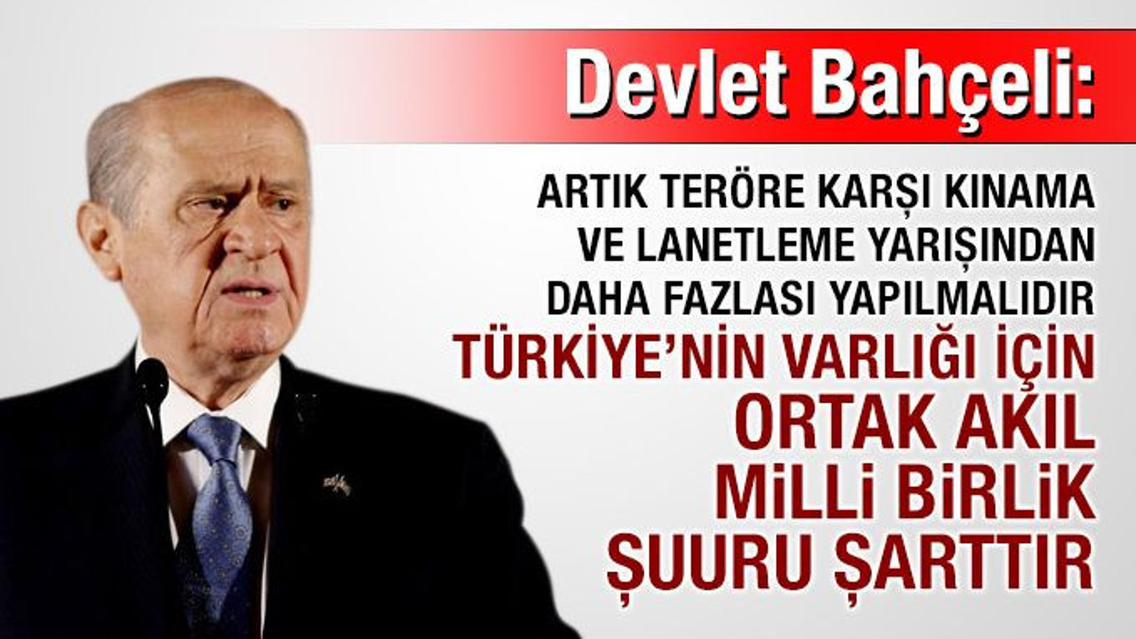 Devlet Bahçeli'den İstanbul'daki saldırı ile ilgili açıklama