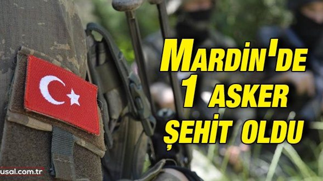 Mardin'de 1 asker şehit oldu