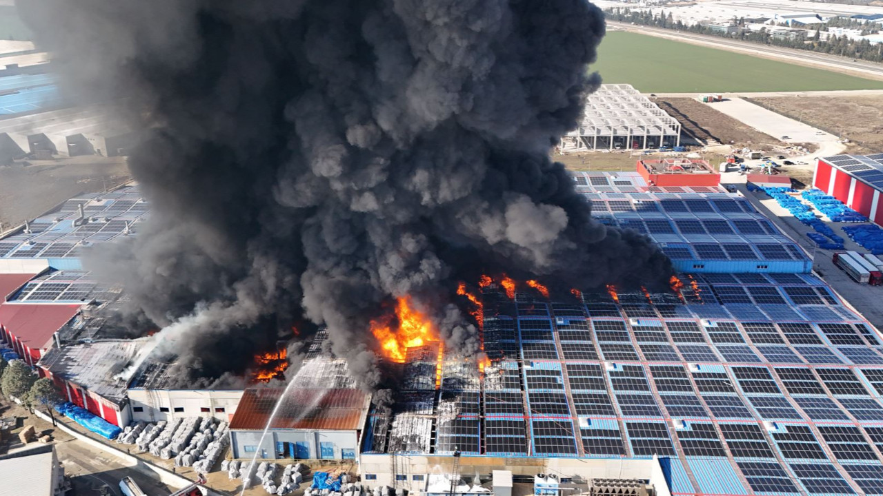 Kırklareli'nde fabrika yangını
