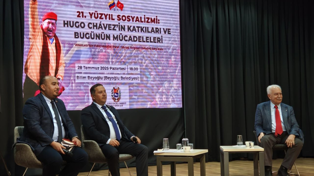 Venezuela Büyükelçiliği ve Vatan Partisi’nden Hugo Chavez için ortak etkinlik: Doğu Perinçek Chavez'i böyle anlattı