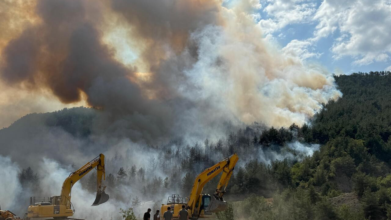 Karabük’te orman yangını yeniden başladı!