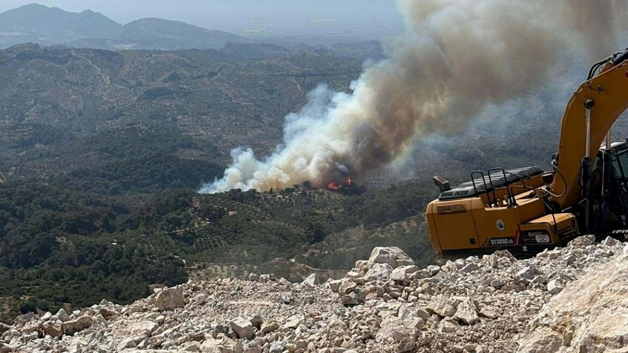 Aydın’da orman yangını paniği: Ekipler zamanla yarışıyor