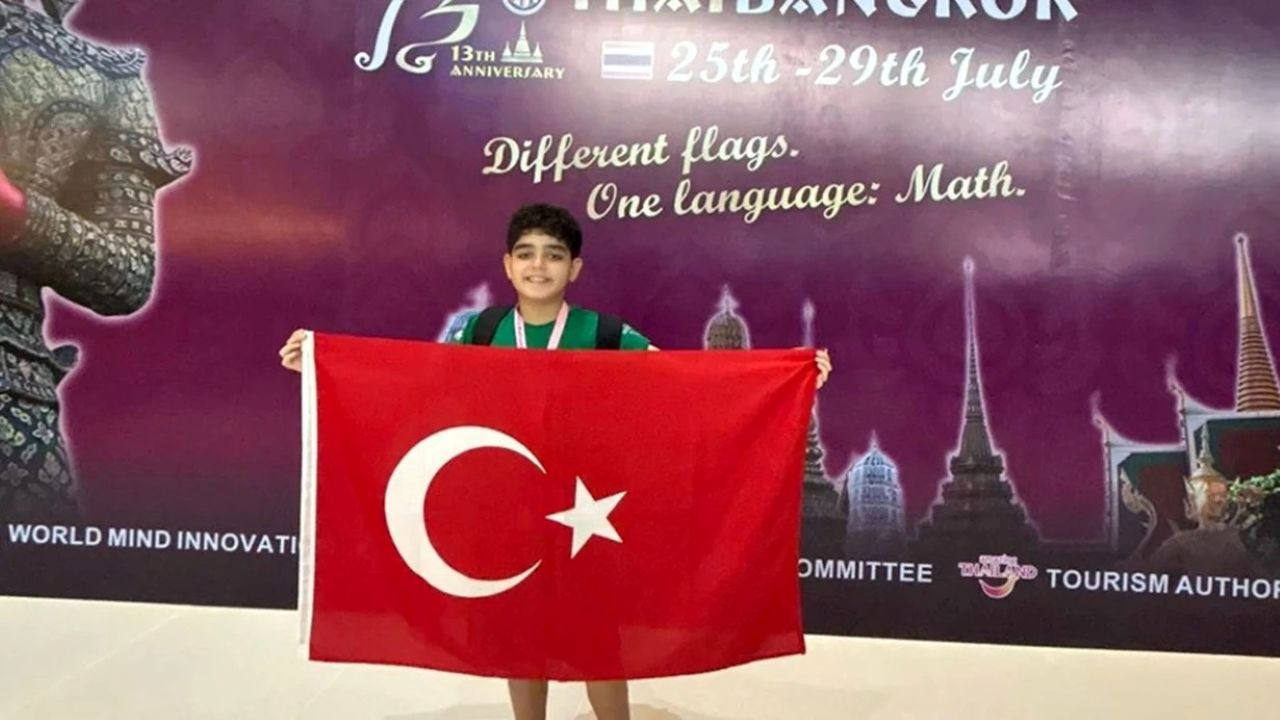 Mersinli ortaokul öğrencisi matematikte dünya 3’üncüsü