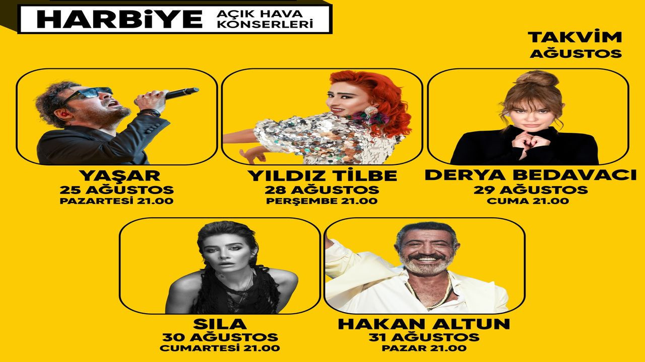 Jolly Joker Harbiye Açık Hava Konserleri’nde sona doğru
