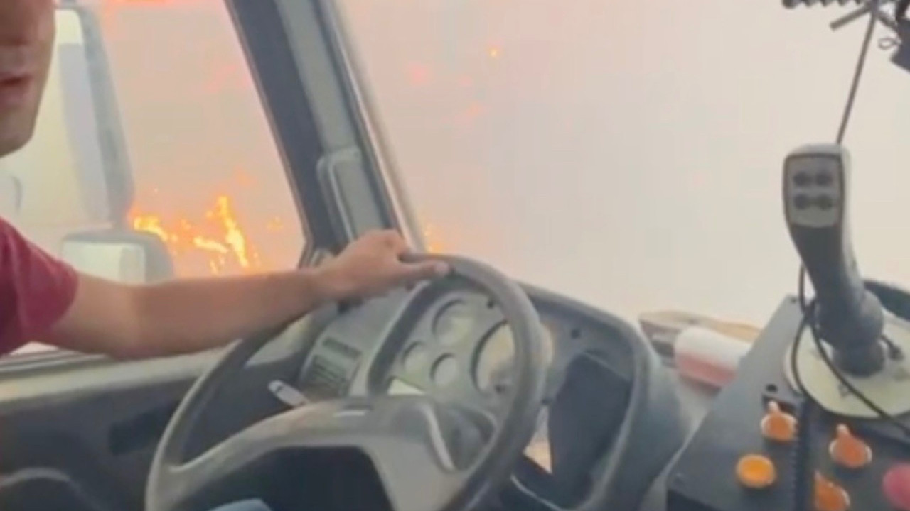 Çanakkale’de korku dolu anlar: İşçiler alevlerin arasında kaldı