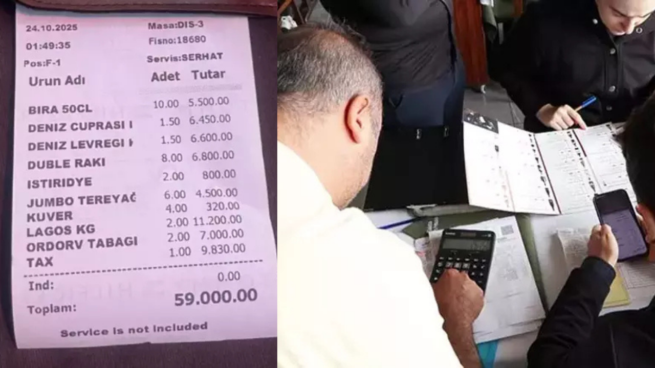 4 turiste 59 bin lira hesap kesilmişti! Restorana verilen ceza belli oldu