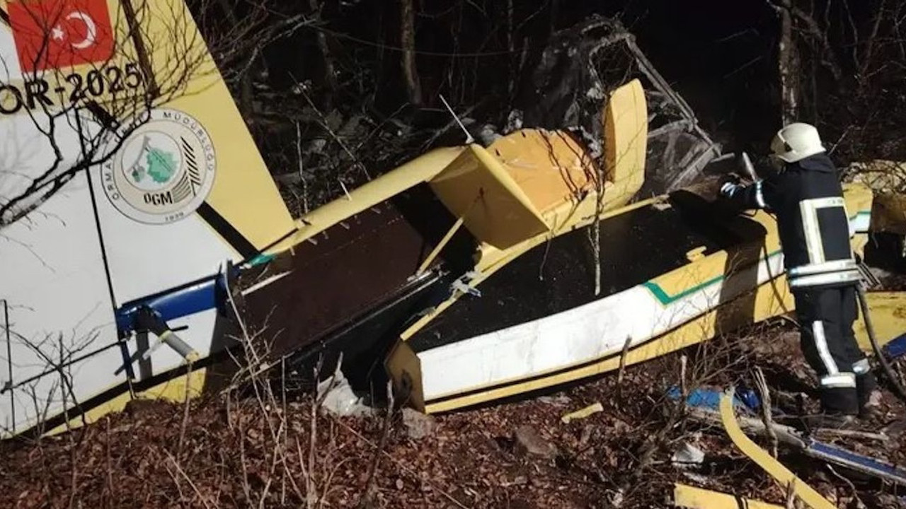 Bakan acı haberi duyurdu: Yangın söndürme uçağı pilotunun şehit olduğu açıklandı