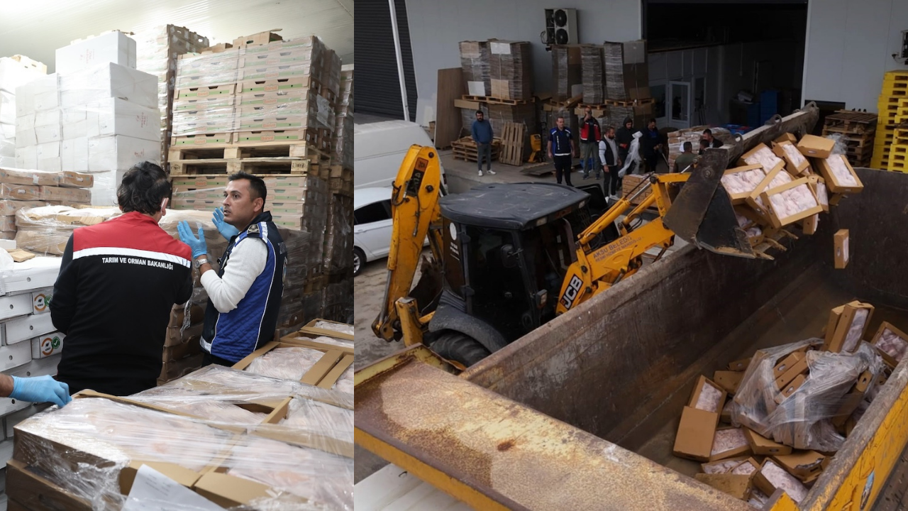 Antalya’da 25 ton bozuk tavuk ürününe el konuldu