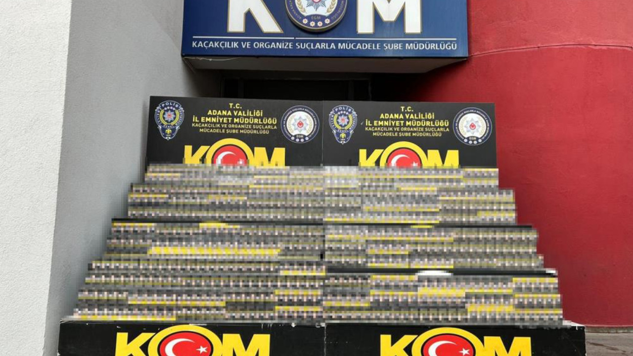 Adana'da kaçak sigara operasyonu: 10 bin paket ele geçirildi, 2 kişi tutuklandı
