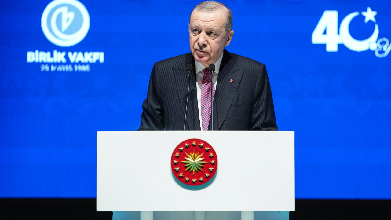 Cumhurbaşkanı Erdoğan, Birlik Vakfı'nın 40. Kuruluş Yıl Dönümü'nde konuştu