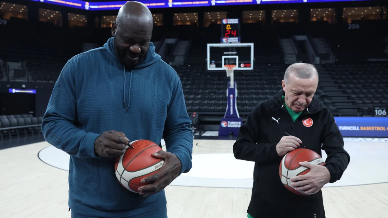 Cumhurbaşkanı Erdoğan ve NBA efsanesi Shaquille O'Neal buluştu!