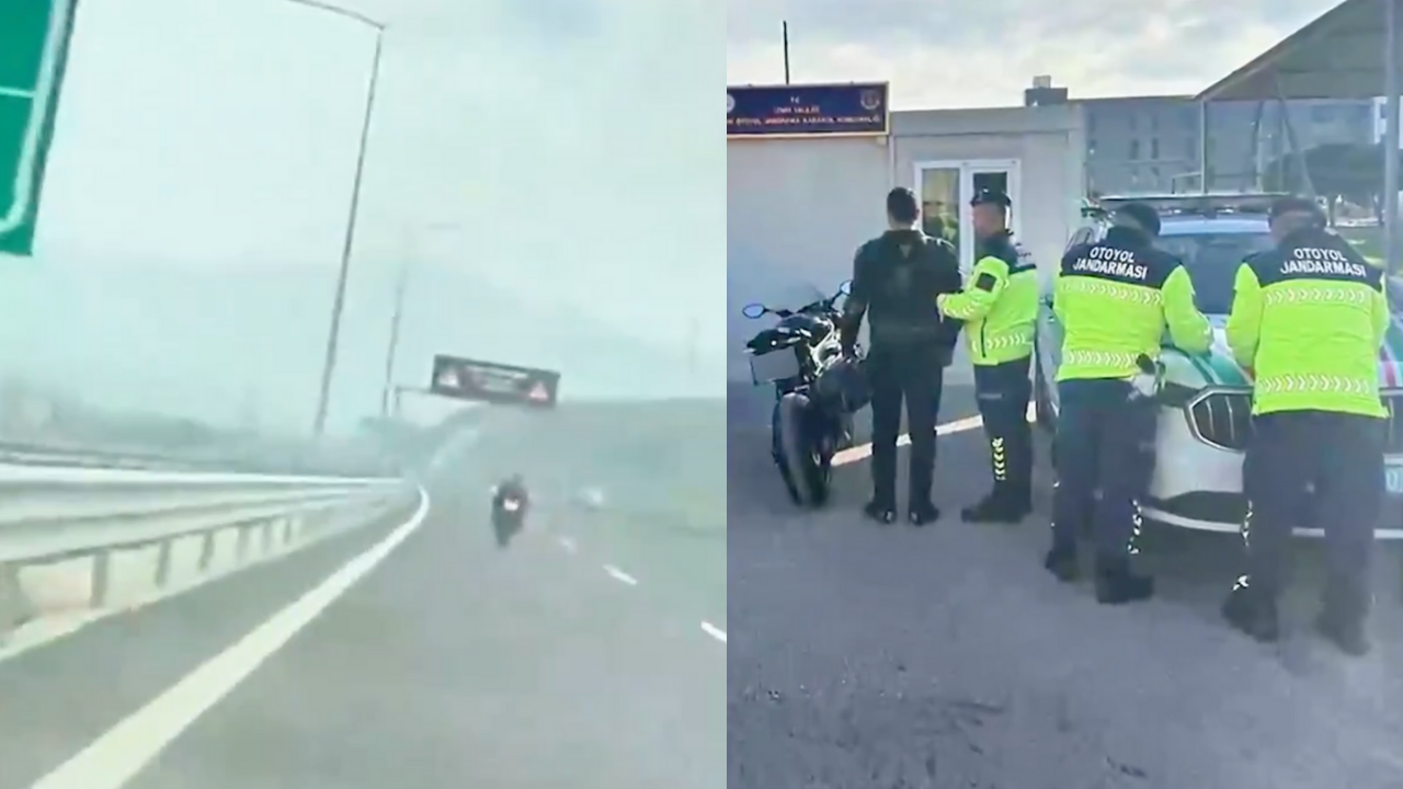 Ali Yerlikaya o görüntüleri paylaştı: 300 km hızla makas atan sürücü yakalandı