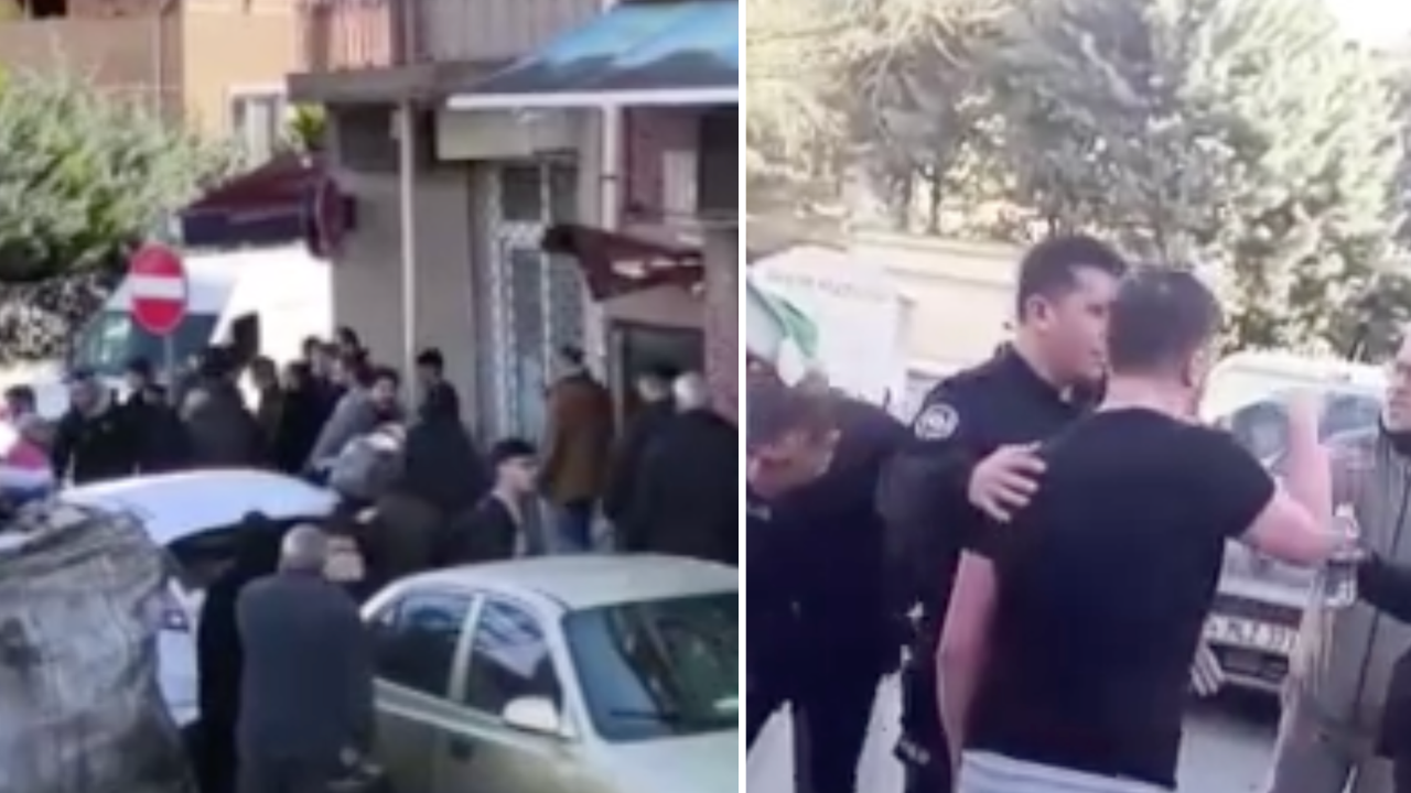 Küçükçekmece'de polise "Niye geziyorsunuz" diyerek saldırdı