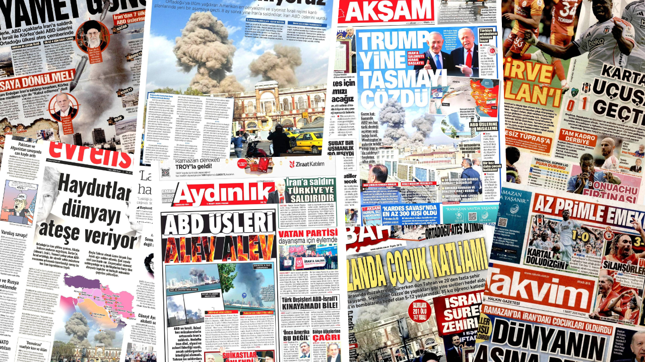 Gazete manşetleri 1 Mart Pazar
