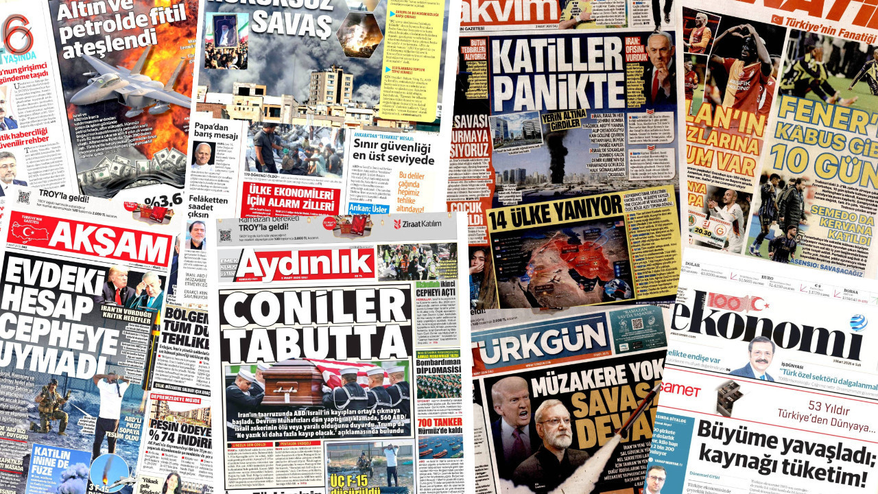 Gazete manşetleri 3 Mart Salı