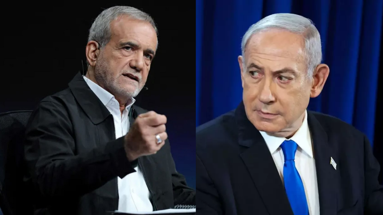 Pezeşkiyan Netanyahu'yu "üç kare"de özetledi