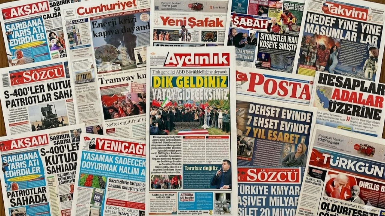 Gazete manşetleri 15 Mart Pazar