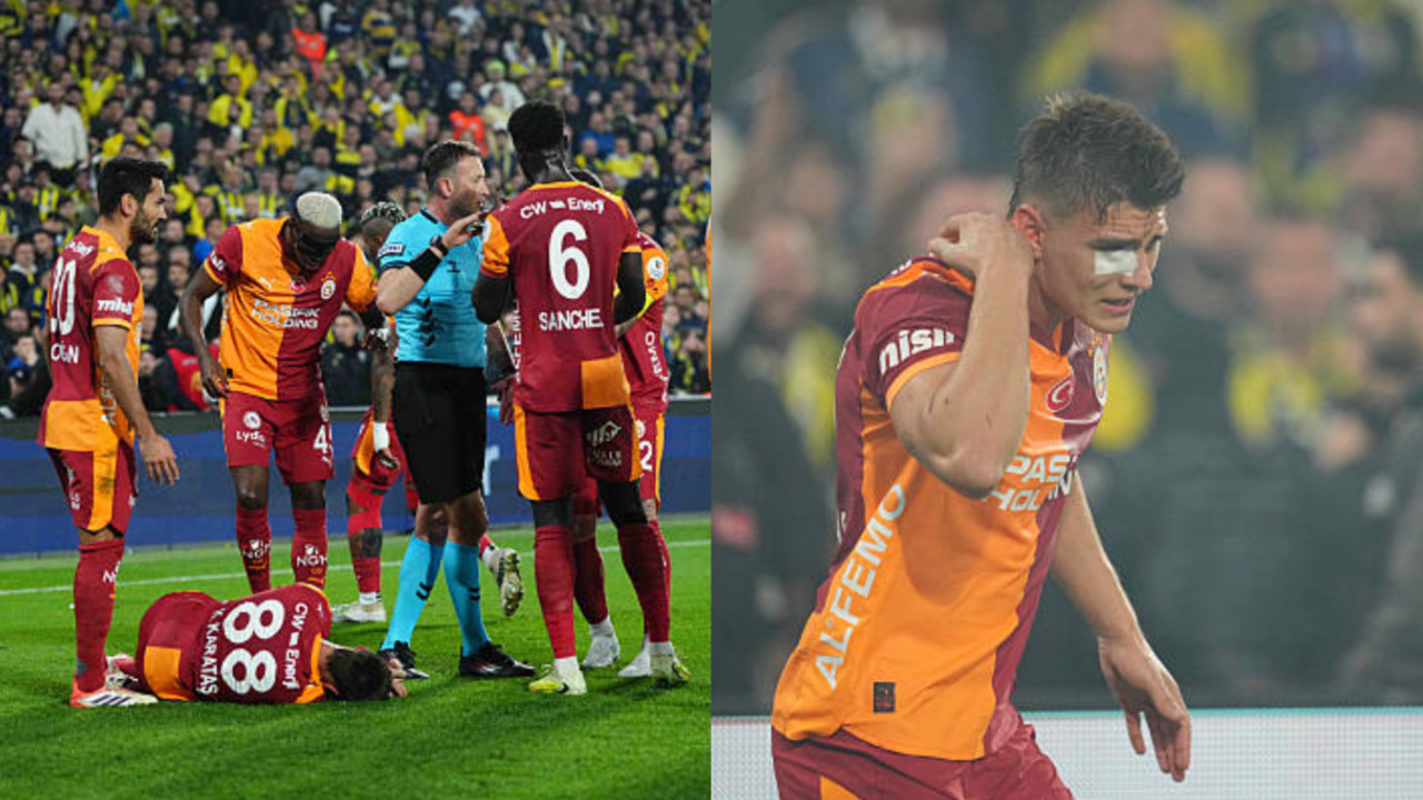 Derbide sahaya çakmak atmıştı! Kazımcan'ı yaralayan taraftara istenen ceza belli oldu...