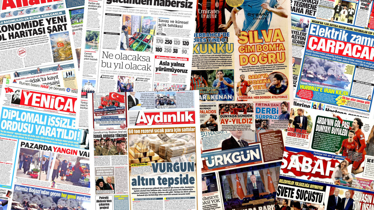 Gazete manşetleri 28 Mart Cumartesi