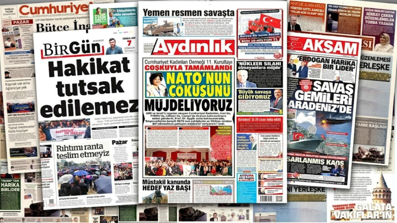 Gazete manşetleri 29 Mart Pazar