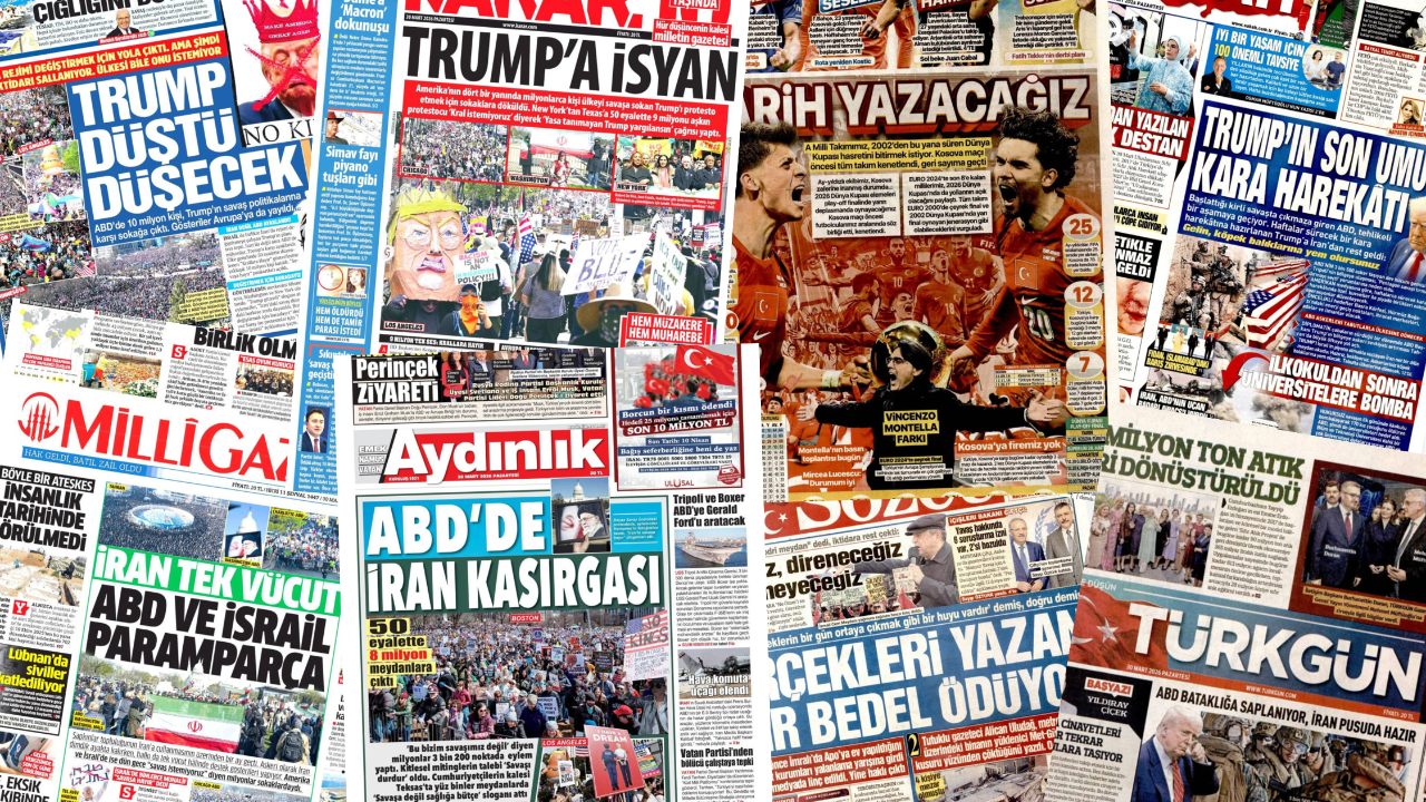 Gazete manşetleri 30 Mart Pazartesi
