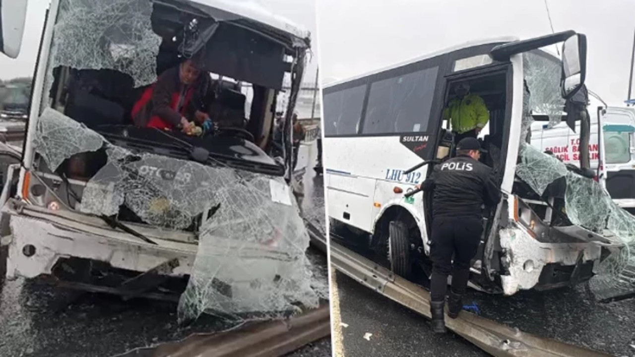 İstanbul'da polis servisinin de karıştığı zincirleme kaza: 1 polis şehit oldu