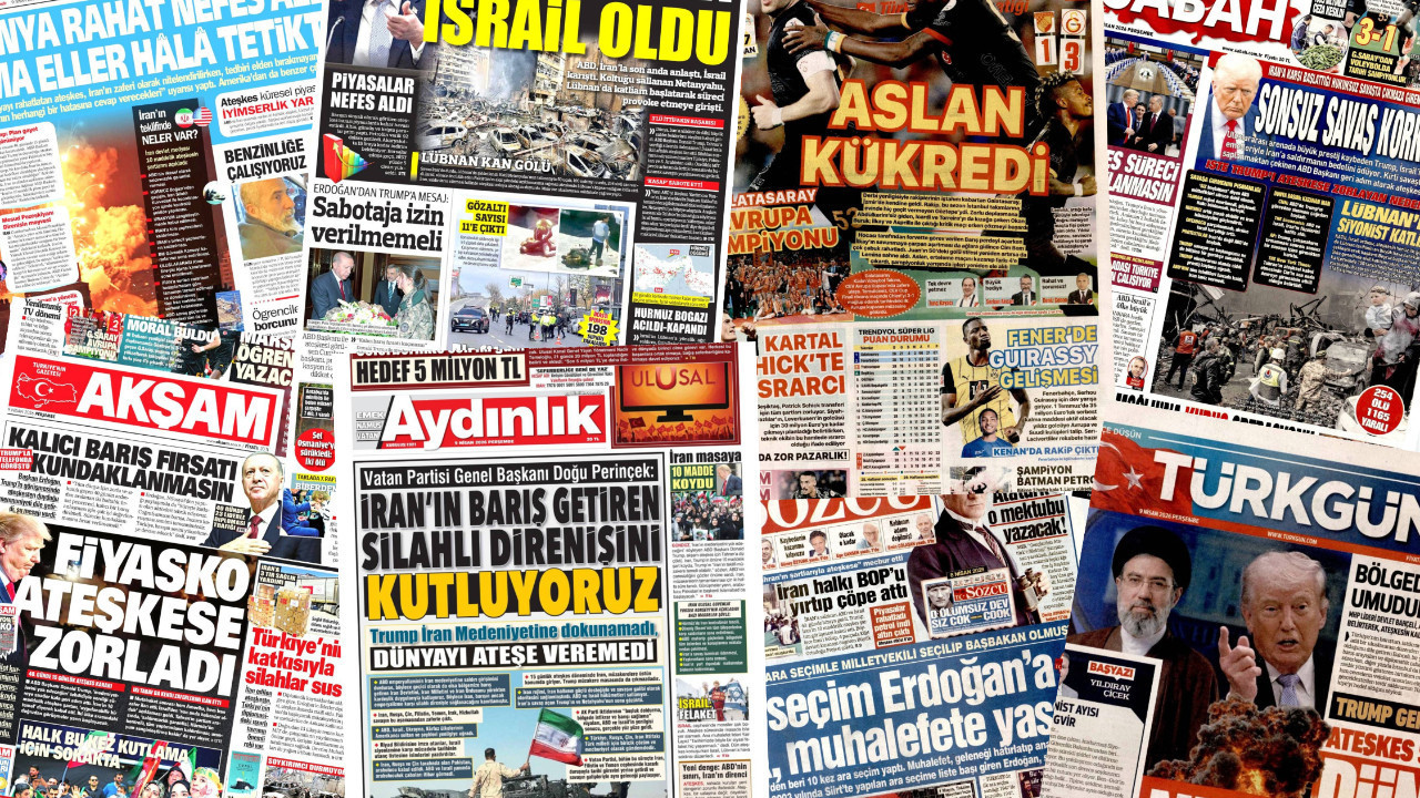 Gazete manşetleri 9 Nisan Perşembe