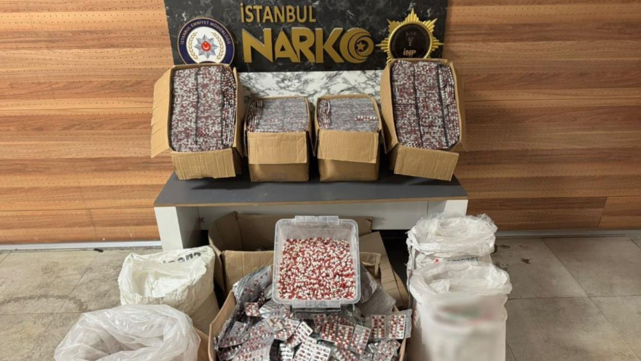 İstanbul'da uyuşturucu operasyonu: 343 bin hap ele geçirildi