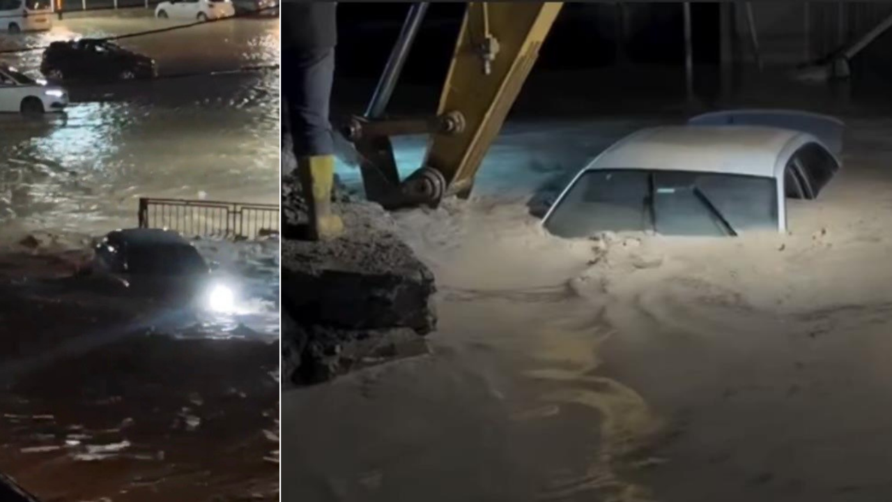 İki kişi ölmüştü: Sele kapılan aracın son görüntüleri ortaya çıktı