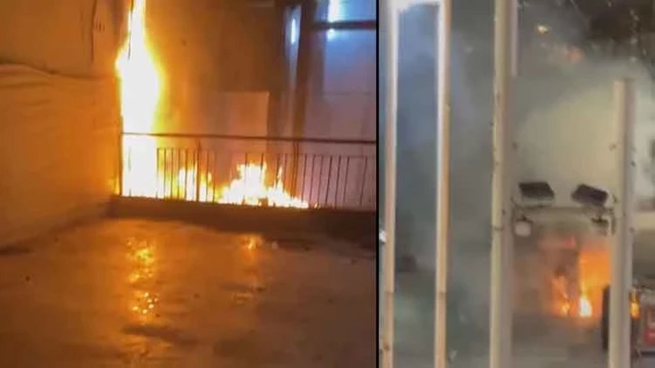 Taksim metrosunda korkutan yangın