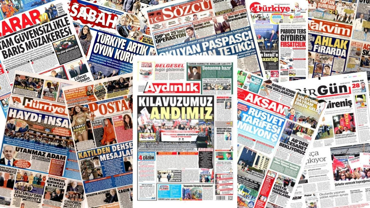 Gazete manşetleri 19 Nisan Pazar