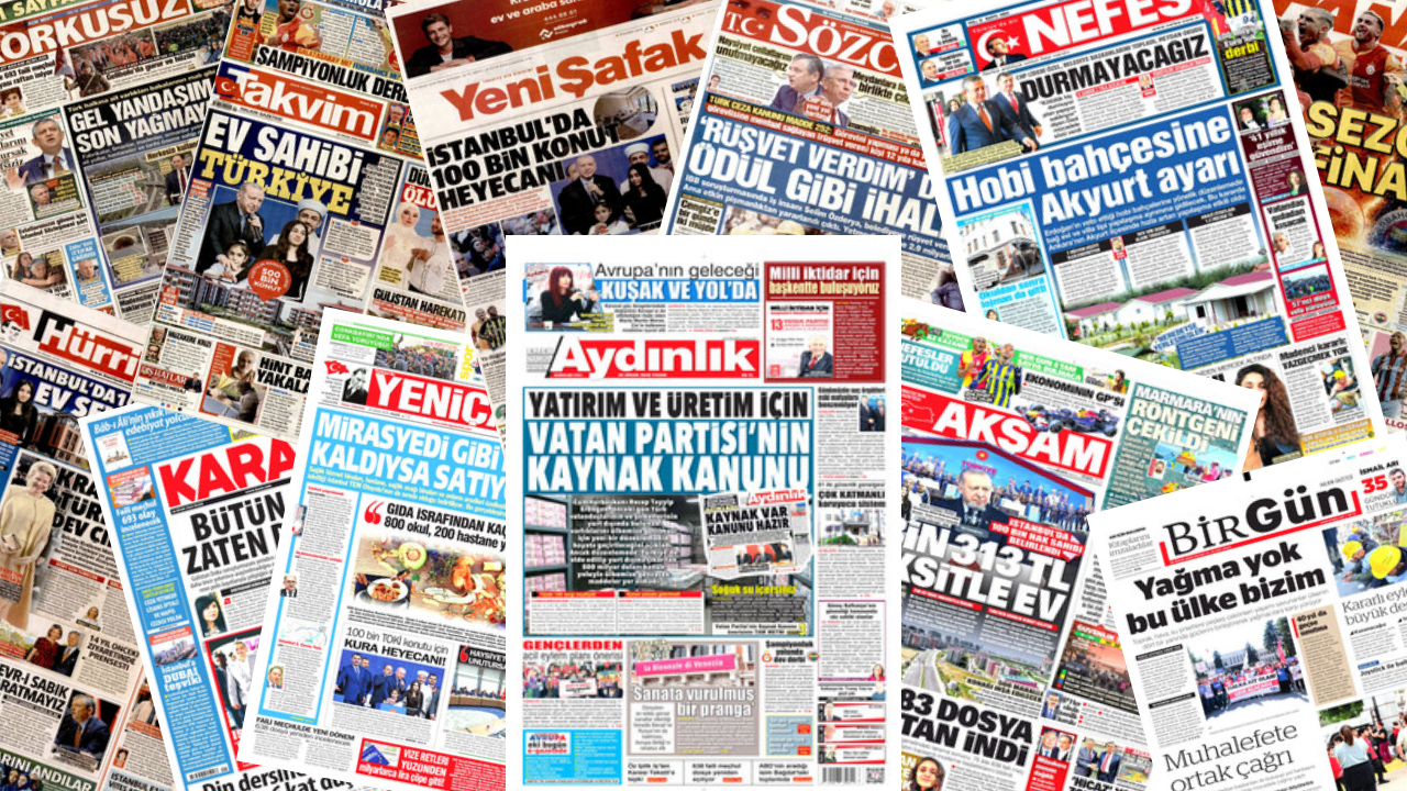 Gazete manşetleri 26 Nisan Pazar