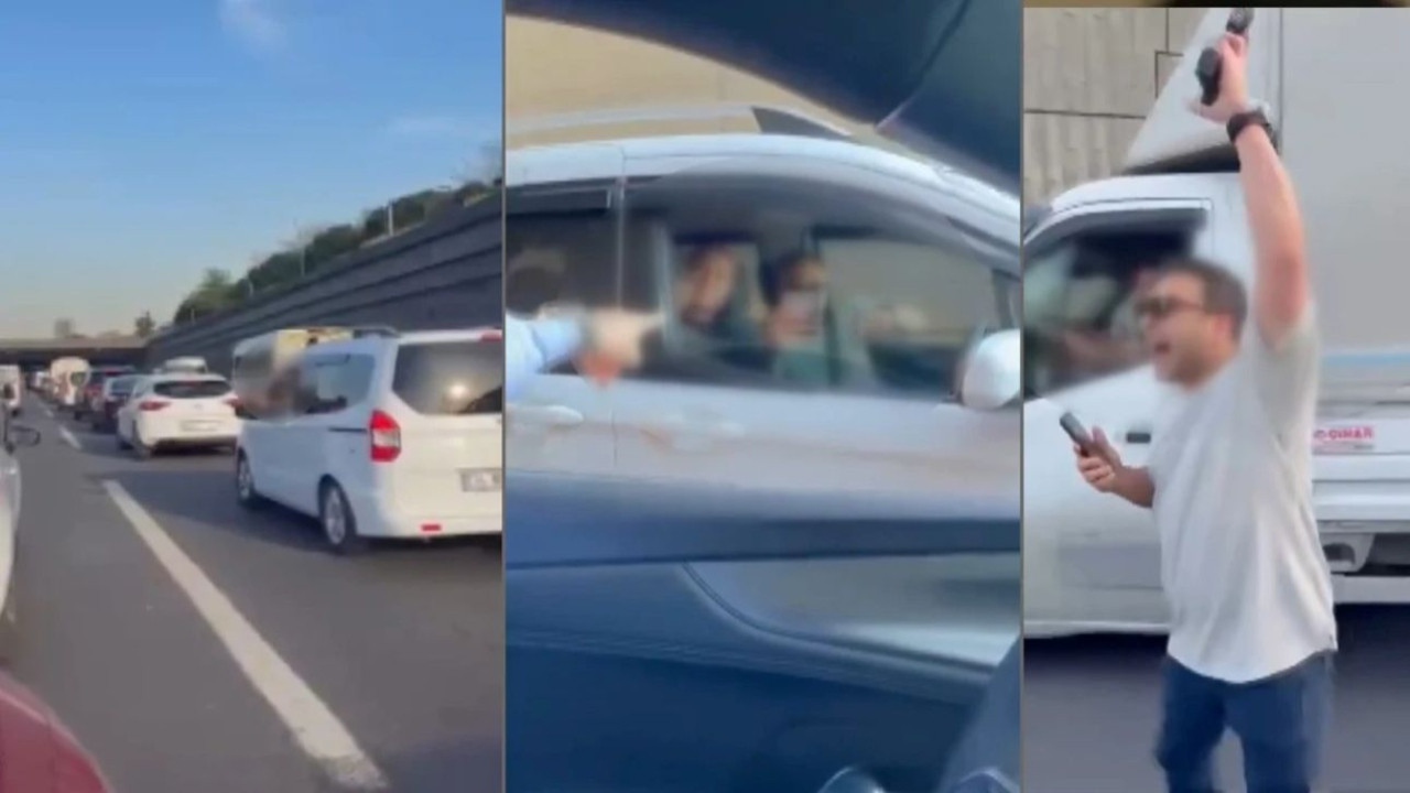 Trafik dehşeti: Tartıştığı aracın önünü kesen polis havaya ateş açtı