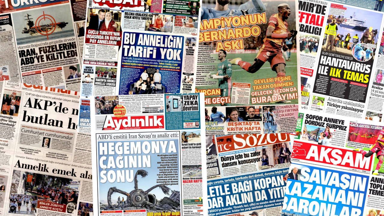 Gazete manşetleri 11 Mayıs Pazartesi
