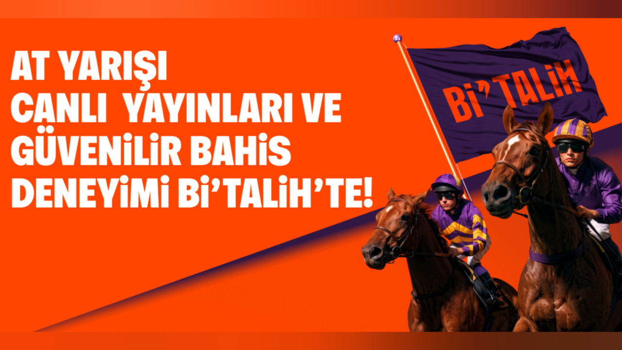 Canlı at yarışı heyecanı güvenilir altyapısıyla Bi’Talih’te!