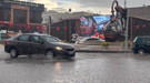 Erzincan'da sağanak felaketi! Cadde ve sokaklar göle döndü, trafik felç