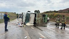 Ankara’da çöp kamyonu devrildi: Bir temizlik işçisi hayatını kaybetti