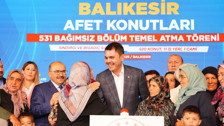 Bakan Kurum Balıkesir’de konuştu: 520’den fazla yeni ev 1 yıl içinde teslim edilecek!