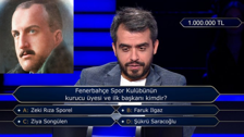 Milyoner’de 1 milyonluk “Fenerbahçe Spor Kulübünün kurucu üyesi ve ilk başkanı kimdir?” sorusunun cevabı ne?
