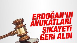 Böcek davasında Erdoğan'ın avukatları şikayeti geri aldı!