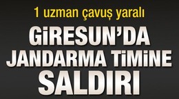 Giresun'da jandarma timine saldırı: 1 uzman çavuş yaralı