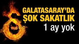 Galatasaray'da şok sakatlık! 1 ay yok!