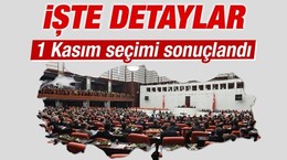 İşte 1 Kasım 2015 seçiminin sonuçları