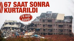 Heyelan felaketinden 67 saat sonra kurtarıldı! 74 kişi kayıp