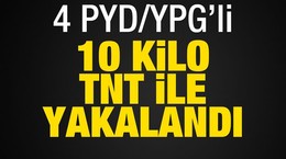 4 PYD'li 10 kilo patlayıcıyla yakalandı