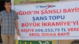 Iğdır'da Şans Topu talihlisi merak konusu