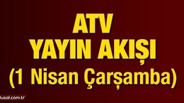 Bugün ATV yayın akışı... 1 Nisan Çarşamba ATV'de ne var? Bu akşam ATV'de ne var? Kuruluş Osman dizisinin yeni bölümü yayınlanacak mı?