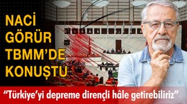 Prof. Dr. Naci Görür Meclis'te konuştu