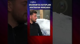 Erzurum’da kutupları aratmayan manzara! | Ulusal Haber #Haberler #Gündem #SonDakika #Keşfet
